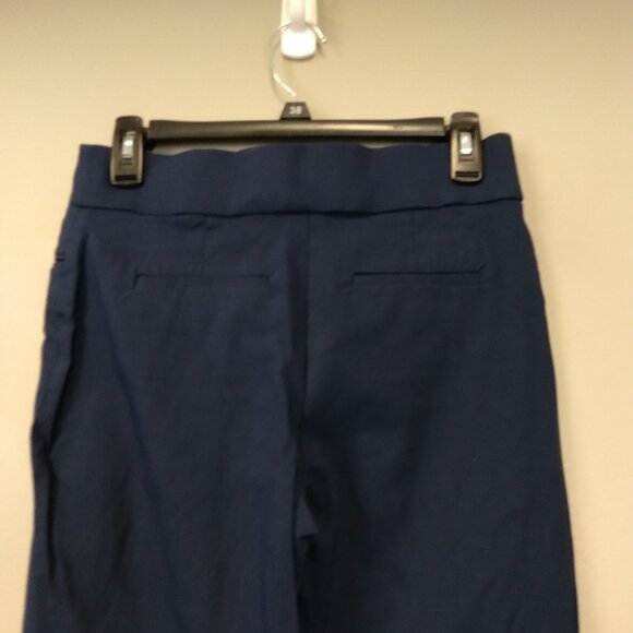 STYLE & Co Navy Flat Front Button Zip Fly Pants - Picture 7 of 8